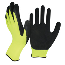 NMsafety más barato 13gauge poliéster revestimiento espuma látex mano guantes de trabajo